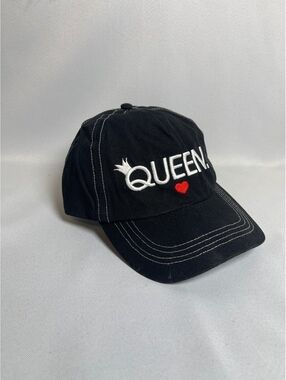 Disney Parks Black 'QUEEN.' Embroidered Baseball Cap